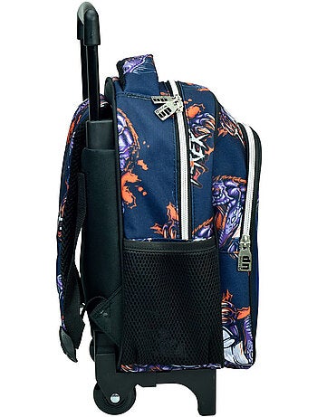 Sac à dos à roulettes motif T-Rex en tissu