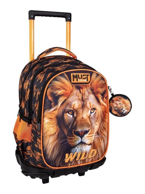 Sac à dos à roulettes Must Lion Wild 45 CM - Kiabi Sac à dos à roulettes Must Lion Wild 45 CM - Kiabi