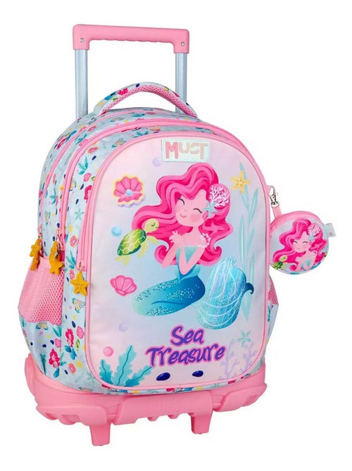 Sac à dos à roulettes Must Sirène Trésor 45 CM - Kiabi