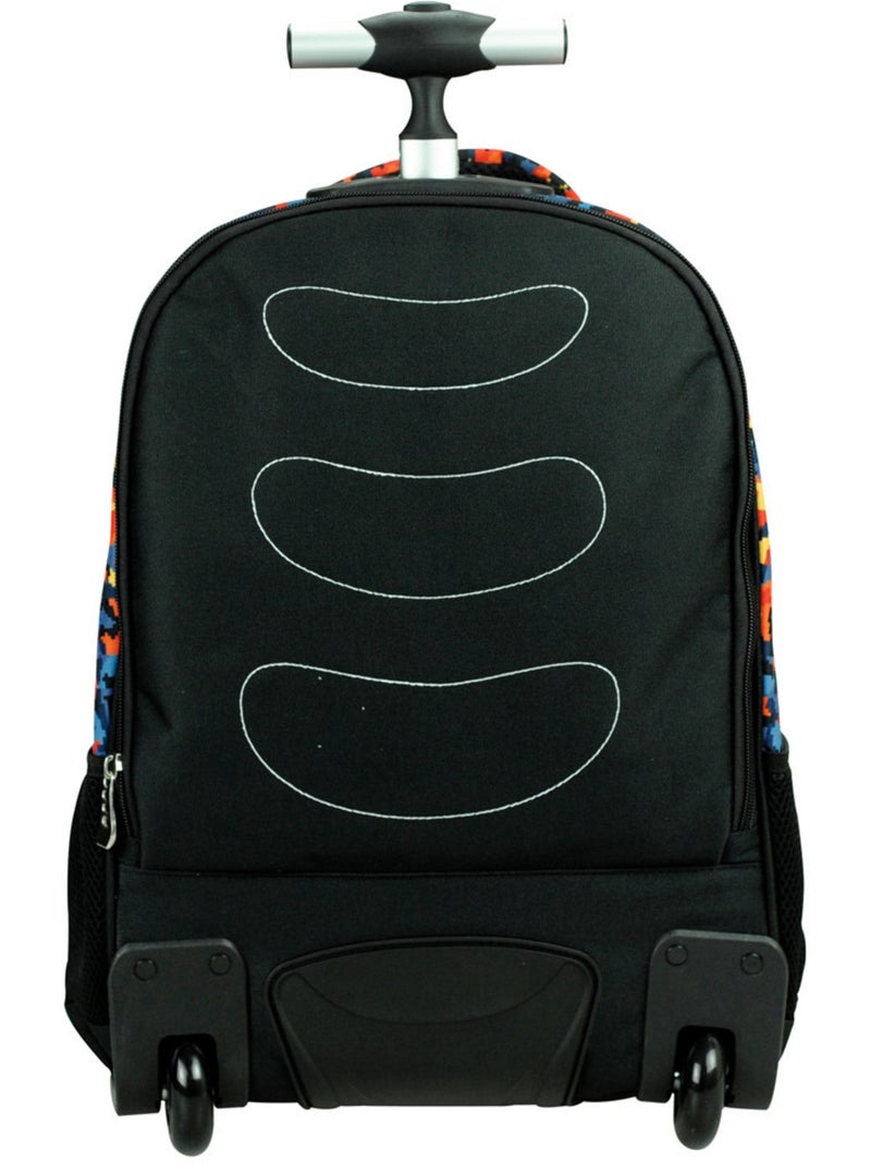 Sac à Dos à Roulettes NO FEAR Loup Colors 48 CM - Trolley Scolaire Multicolore - Kiabi