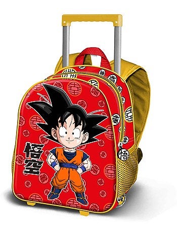 Sac à dos à Roulettes Petit - Dragon Ball Kintoun - Rouge - Taille Unique