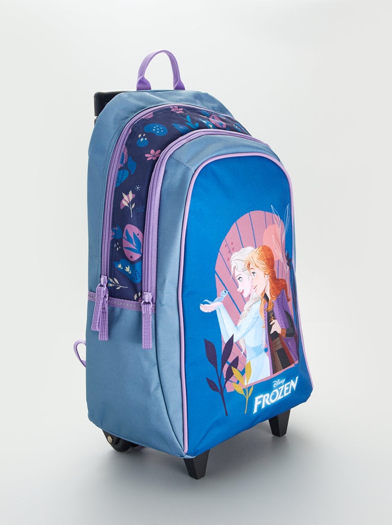 Sac à dos à roulettes 'Reine des Neiges' bleu - Kiabi
