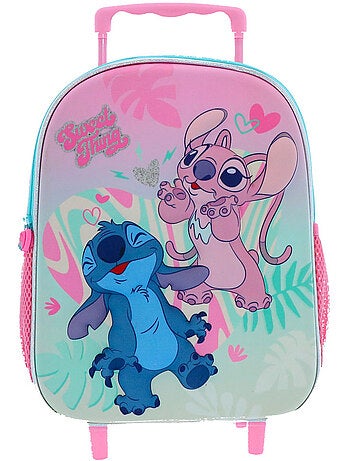 Sac à dos à roulettes rigide 3D Stitch & Angel 36 cm Lilo et Stitch