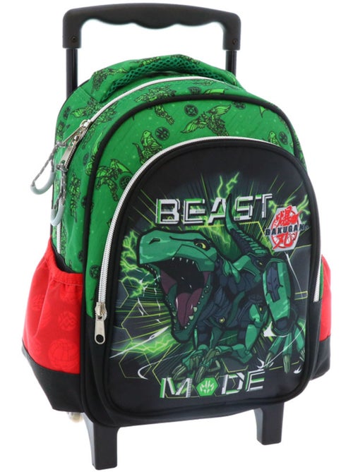 Sac à dos à roulettes scolaire Bakugan à PVC laminé et poignée télescopique - Kiabi Sac à dos à roulettes scolaire Bakugan à PVC laminé et poignée télescopique - Kiabi