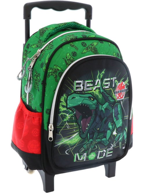 Sac à dos à roulettes scolaire Bakugan à PVC laminé et poignée télescopique - Kiabi Sac à dos à roulettes scolaire Bakugan à PVC laminé et poignée télescopique - Kiabi