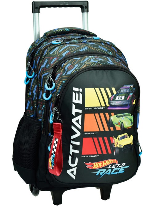 Sac à Dos à Roulettes Scolaire Hot Wheels Activate 46 CM - Kiabi Sac à Dos à Roulettes Scolaire Hot Wheels Activate 46 CM - Kiabi