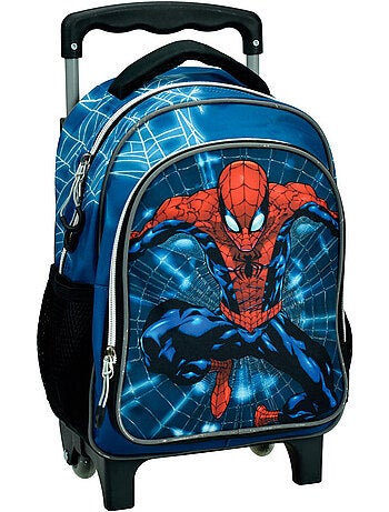 Sac à dos à roulettes scolaire Spider-Man imprimé polyester Gim