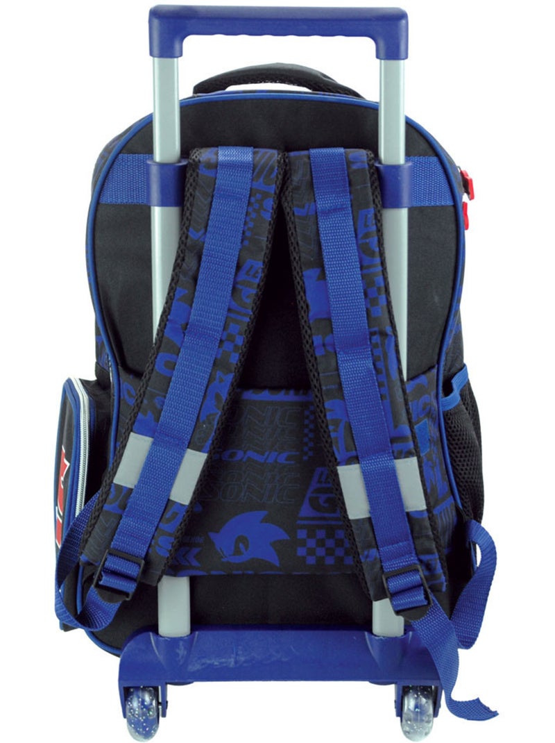 Sac à dos à roulettes 'Sonic' – Classic Let's Go Trolley – 46 cm Multicolore - Kiabi