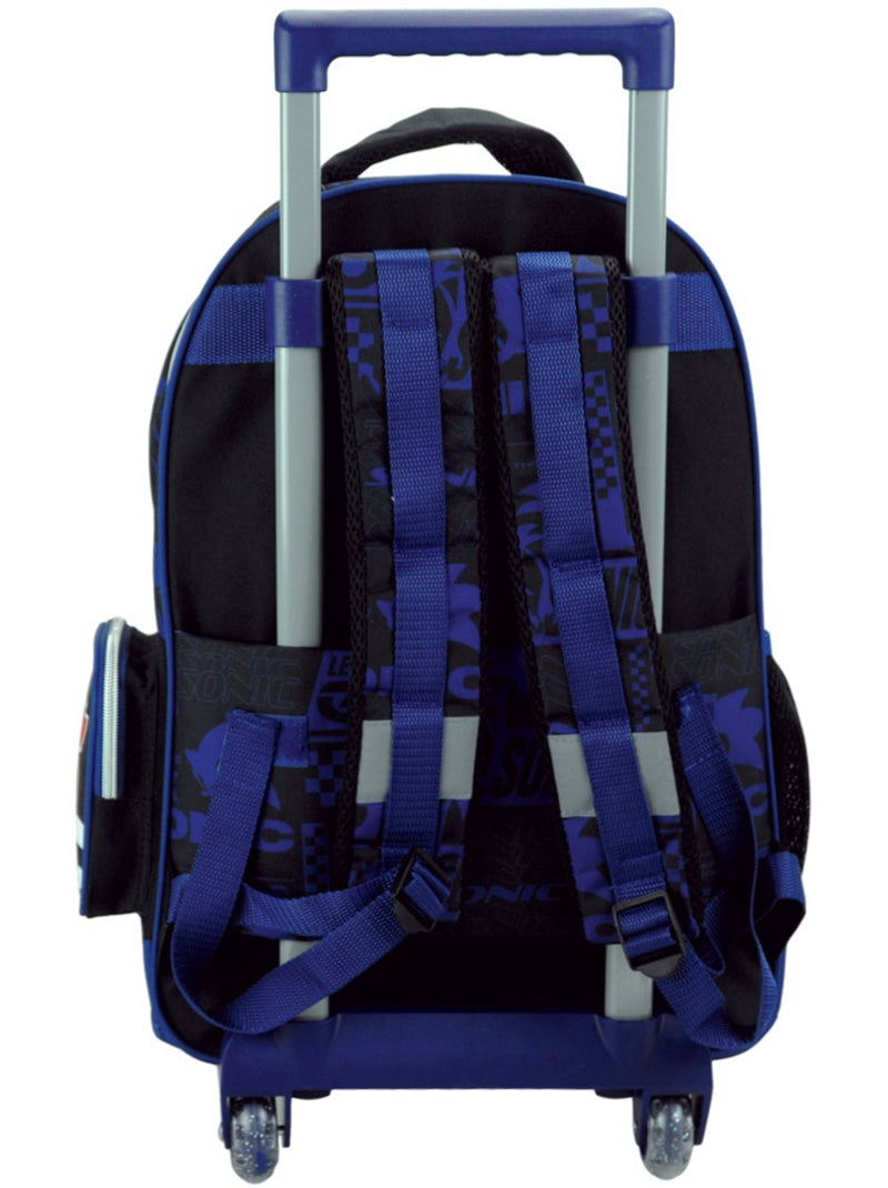 Sac à dos à roulettes 'Sonic' – Classic Let's Go Trolley – 46 cm Multicolore - Kiabi