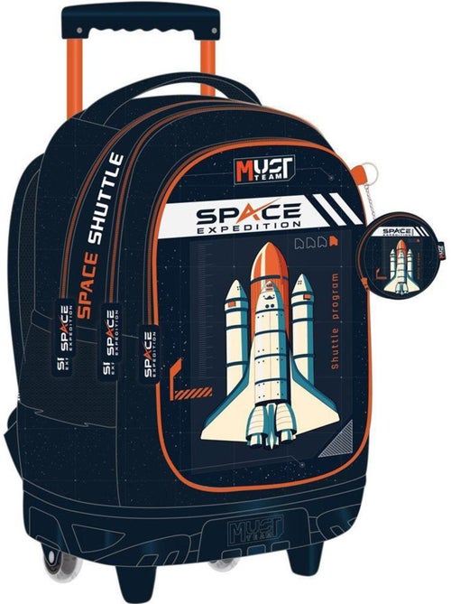 Sac à dos à roulettes Space Expedition 45 cm à 3 compartiments Must - Kiabi Sac à dos à roulettes Space Expedition 45 cm à 3 compartiments Must - Kiabi