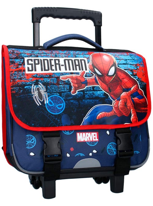 Sac à dos à roulettes spider-man design toile 38 cm poignée télescopique spiderman - Kiabi Sac à dos à roulettes spider-man design toile 38 cm poignée télescopique spiderman - Kiabi