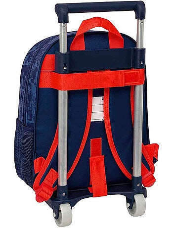 Sac à dos à roulettes Spiderman toile 28 cm bleu marine