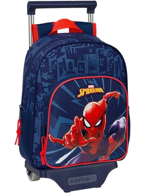 Sac à dos à roulettes Spiderman toile 28 cm bleu marine - Kiabi Sac à dos à roulettes Spiderman toile 28 cm bleu marine - Kiabi