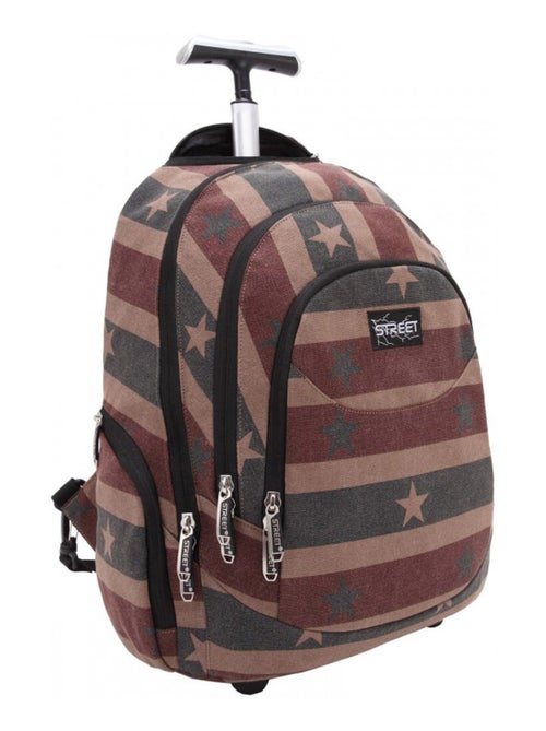 Sac à dos à roulettes Street Canvas Star 47 CM - Kiabi Sac à dos à roulettes Street Canvas Star 47 CM - Kiabi
