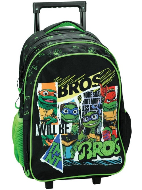 Sac à Dos à Roulettes Tortue Ninja Bros 46 CM - 2 compartiments - Kiabi Sac à Dos à Roulettes Tortue Ninja Bros 46 CM - 2 compartiments - Kiabi