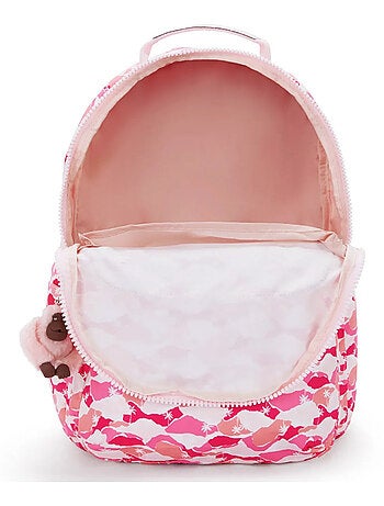 Sac à Dos avec poche pour ordinateur Kipling Seoul Lap 44 CM - Coloris Pink Palm