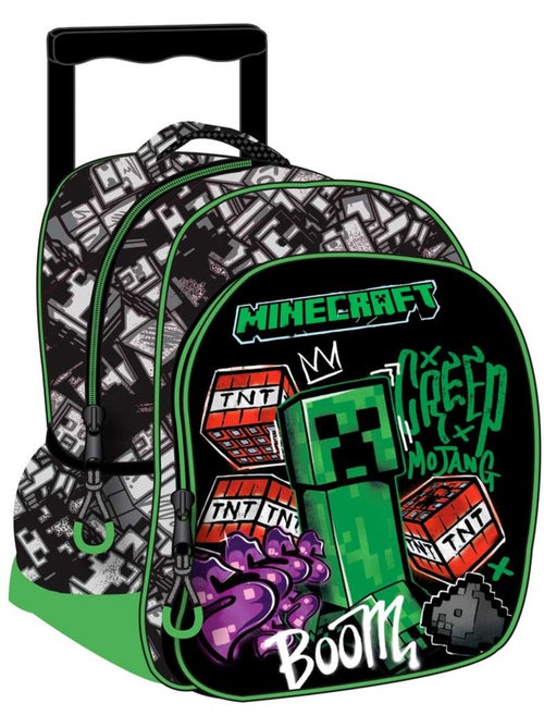 Sac à Dos avec Roulettes Minecraft Metro Art 30 CM - Trolley maternelle - Kiabi Sac à Dos avec Roulettes Minecraft Metro Art 30 CM - Trolley maternelle - Kiabi