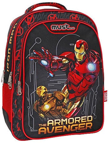 Sac à dos Avengers Iron Man imprimé polyester armuré