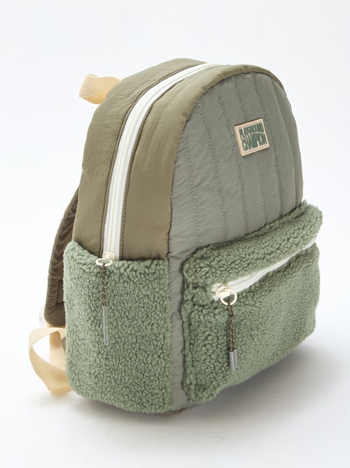 Sac à dos bi-matière - Kiabi