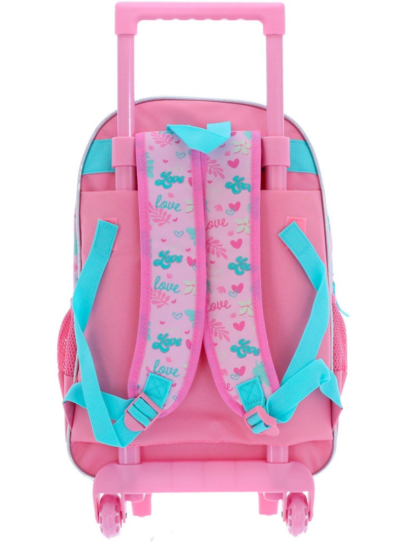 Sac à dos cabine à roulettes Lilo et Stitch 48 cm 2 compartiments Bleu turquoise - Kiabi