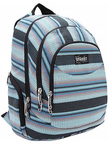 Sac à dos canvas CMP Street - Rayures horizontales 2 compartiments 46 cm