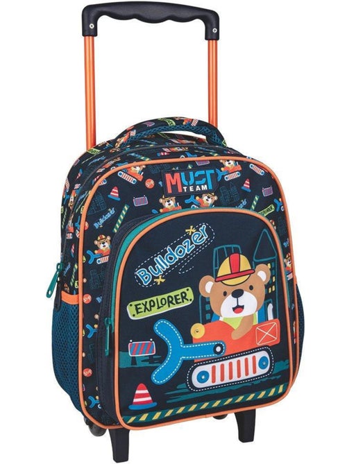 Sac à dos chariot maternelle 'BULLDOZER' avec LED à tapoter – MUST - Kiabi Sac à dos chariot maternelle 'BULLDOZER' avec LED à tapoter – MUST - Kiabi
