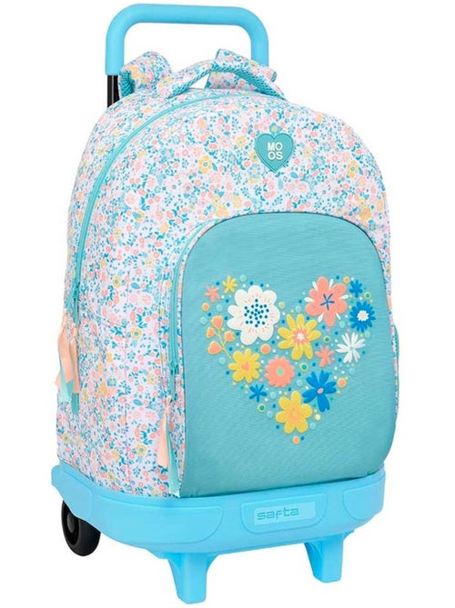 Sac à dos chariot Moos Fiori 45 cm CMP 22 L poignée rétractable - Kiabi Sac à dos chariot Moos Fiori 45 cm CMP 22 L poignée rétractable - Kiabi