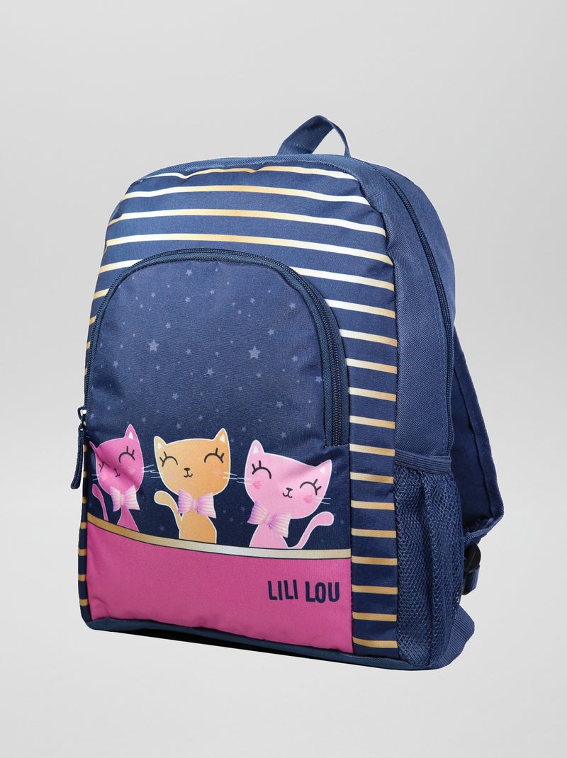 Sac à dos 'chats' bleu - Kiabi
