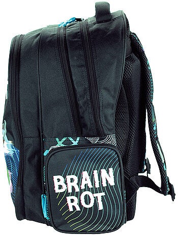 Sac à dos cmp brainrot 43 cm à 2 compartiments zippés cmp