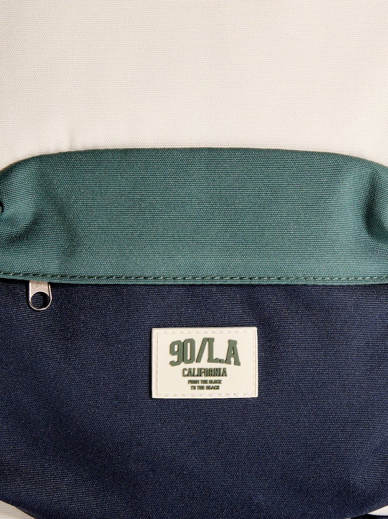 Sac à dos color block Bleu - Kiabi