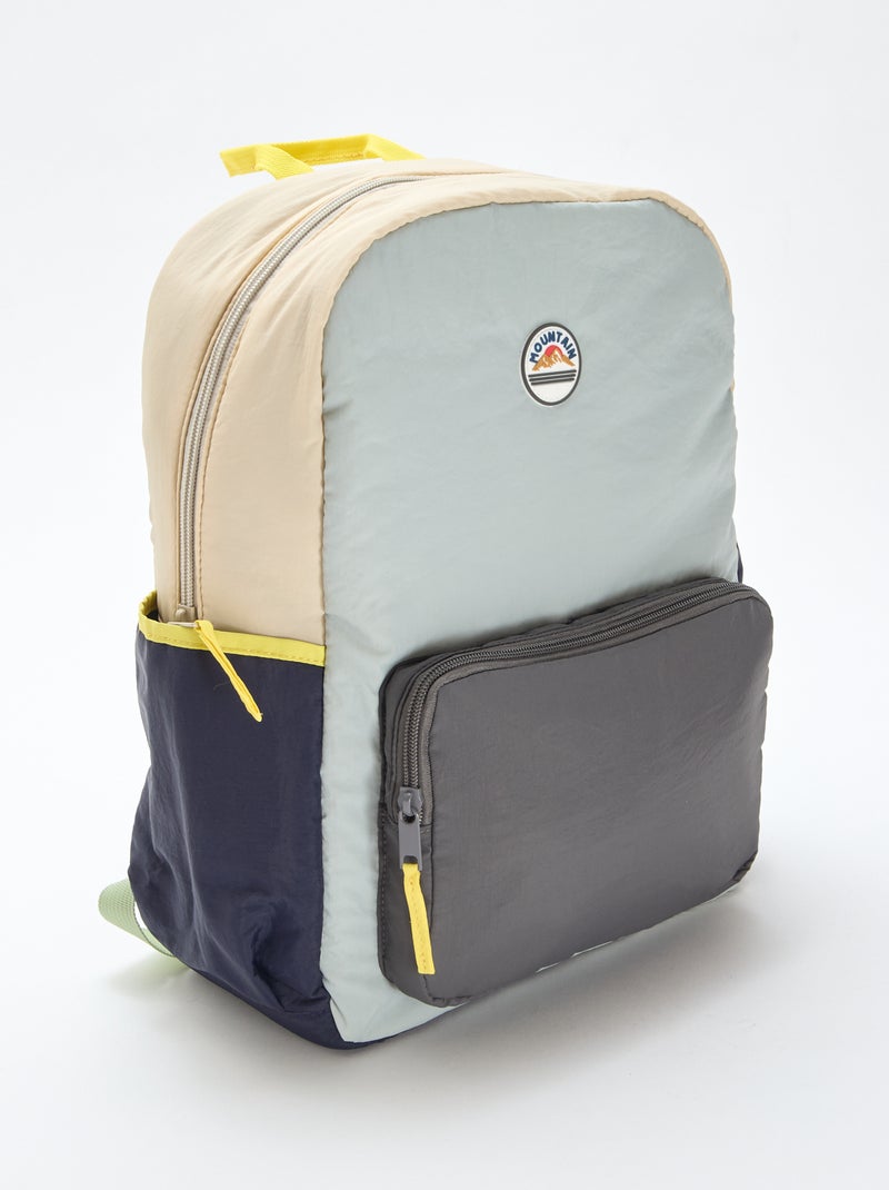 Sac à dos color block Vert - Kiabi