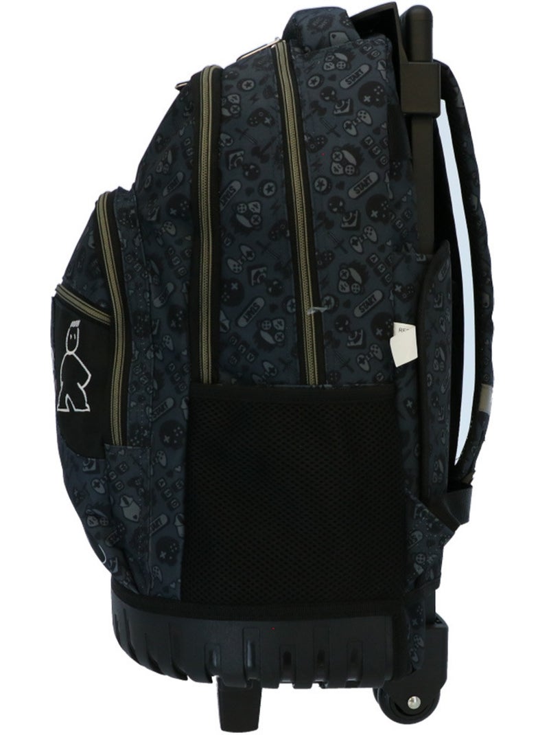 Sac à dos de gaming à roulettes CMP 4 roues 46 cm zips dorés Noir - Kiabi