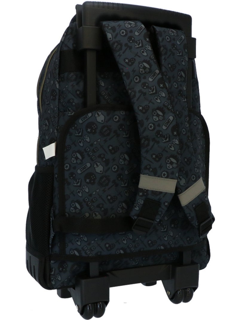 Sac à dos de gaming à roulettes CMP 4 roues 46 cm zips dorés Noir - Kiabi