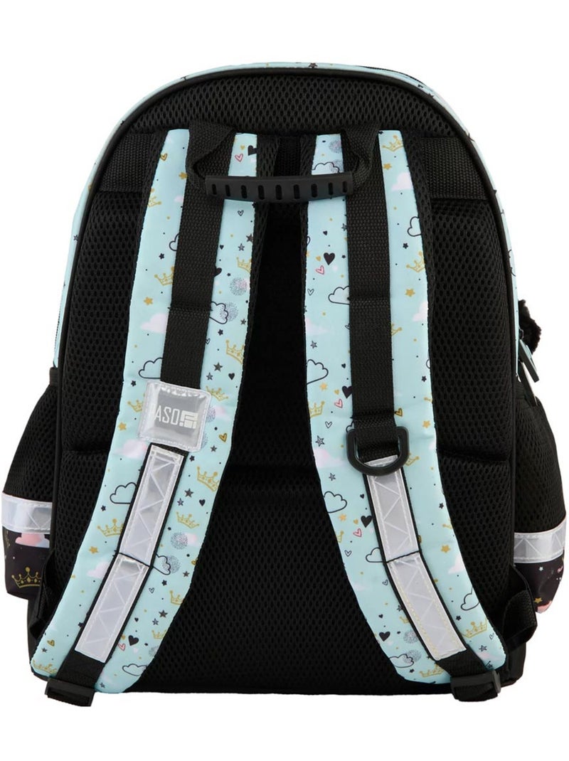 Sac à dos école CMP panda Happy Days 41 cm 2 compartiments zippés Noir - Kiabi