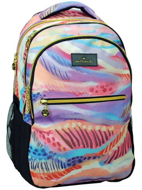 Sac à dos école Hallmark paysage abstrait 43 cm – 2 compartiments zippés - Kiabi Sac à dos école Hallmark paysage abstrait 43 cm – 2 compartiments zippés - Kiabi