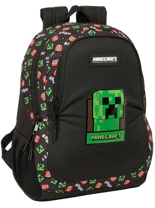 Sac à dos école Minecraft Creeper TNT 44 cm polyester 23 L SAFTA - Kiabi