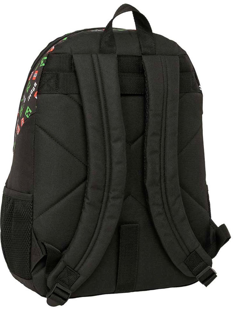 Sac à dos école Minecraft Creeper TNT 44 cm polyester 23 L SAFTA Noir - Kiabi