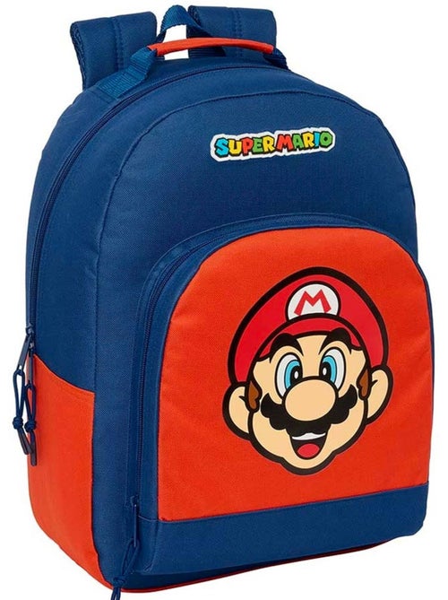 Sac à dos école Super Mario 42 cm polyester 600D à fermeture zippée - Kiabi Sac à dos école Super Mario 42 cm polyester 600D à fermeture zippée - Kiabi