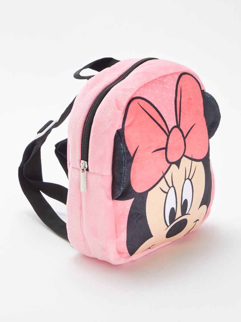 Sac à dos en matière peluche 'Minnie' 'Disney' Rose - Kiabi