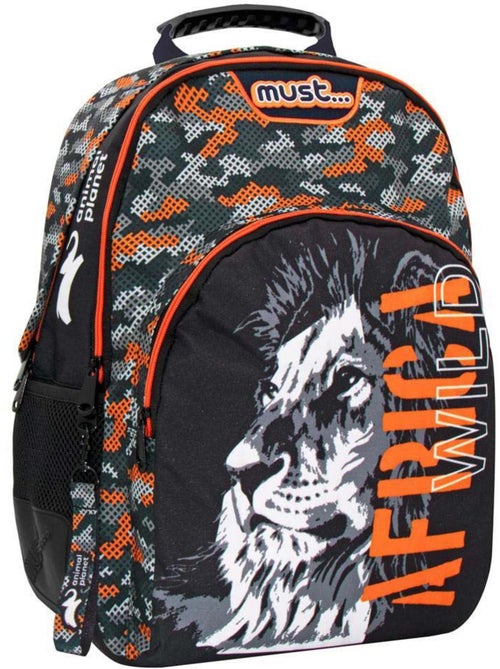 Sac à dos enfant animal planet imprimé lion en polyester - Kiabi Sac à dos enfant animal planet imprimé lion en polyester - Kiabi