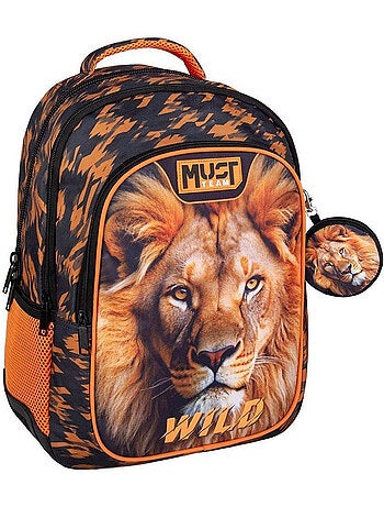 Sac à dos enfant CMP Must Lion Wild 43 cm 2 compartiments zippés