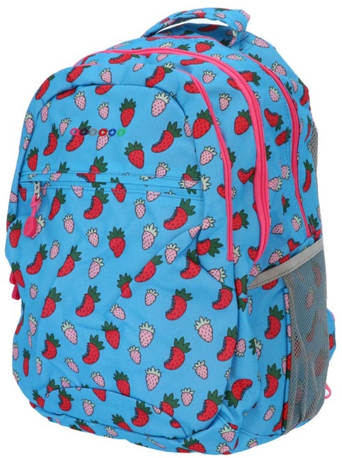 Sac à dos enfant haut de gamme motif fraise 48 CM - Kiabi Sac à dos enfant haut de gamme motif fraise 48 CM - Kiabi