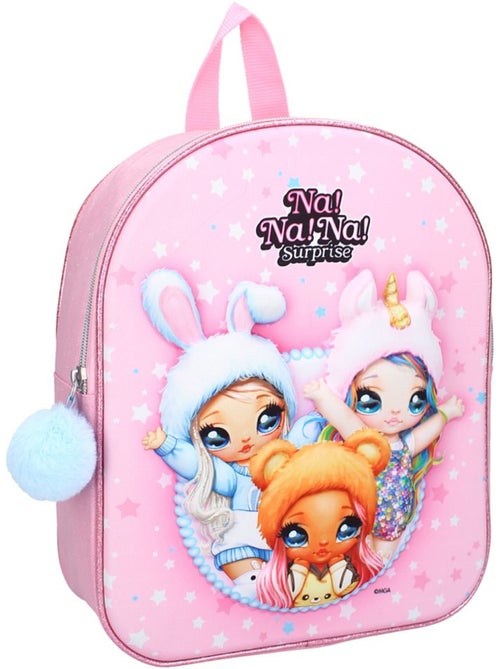 Sac à dos enfant 'Na! Na! Na! Surprise' 31 cm avec pompon - Kiabi Sac à dos enfant 'Na! Na! Na! Surprise' 31 cm avec pompon - Kiabi