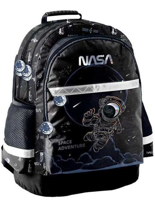Sac à dos étudiant NASA Space Adventure 41x28x18 cm, 2 compartiments - Kiabi Sac à dos étudiant NASA Space Adventure 41x28x18 cm, 2 compartiments - Kiabi