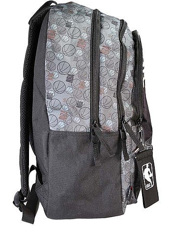 Sac à dos garçon NBA San Antonio Spurs gris et noir 2 compartiments