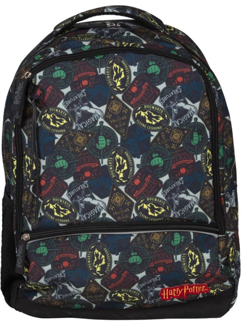 Sac à dos Harry Potter color block multicolore 42 cm 2 compartiments zippés Jaune/Orange - Kiabi