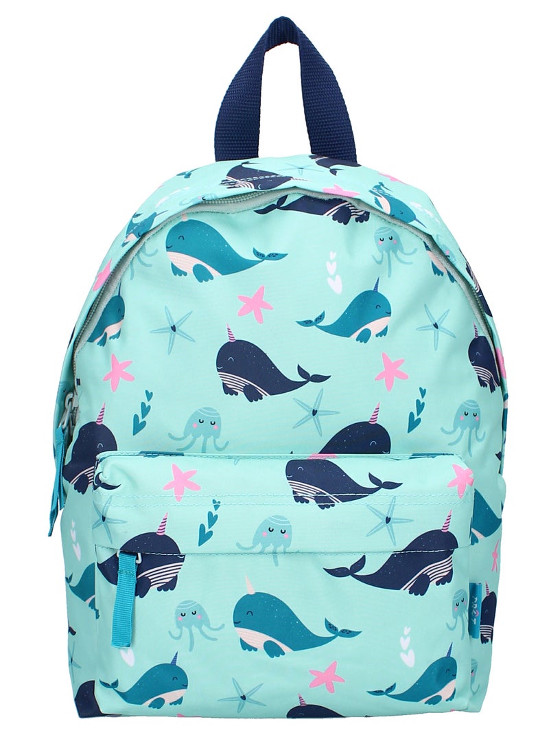 Sac à dos imprimé baleine bleu - Kiabi