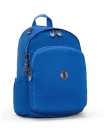 Sac à dos Kipling Delia Medium 16L satin-like avec porte-clé singe