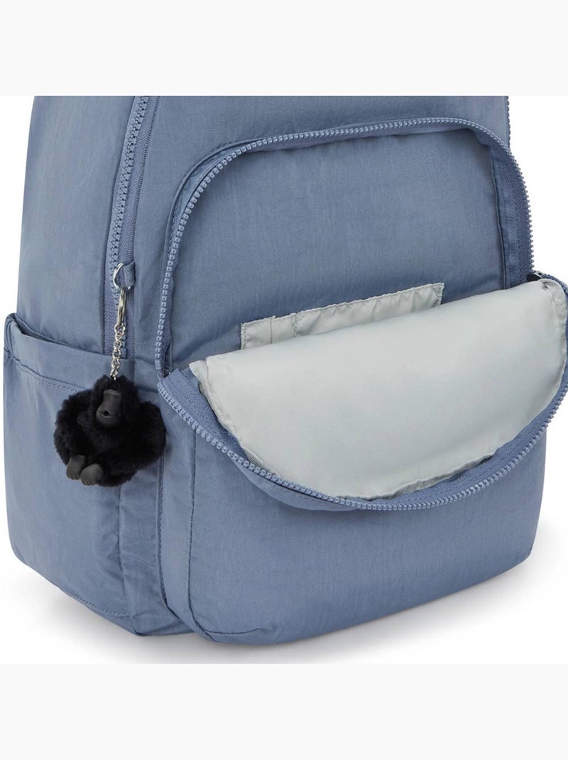 Sac à Dos Kipling Seoul Blue Stone 44 CM - compartiment protecteur pour ordinateur Bleu - Kiabi