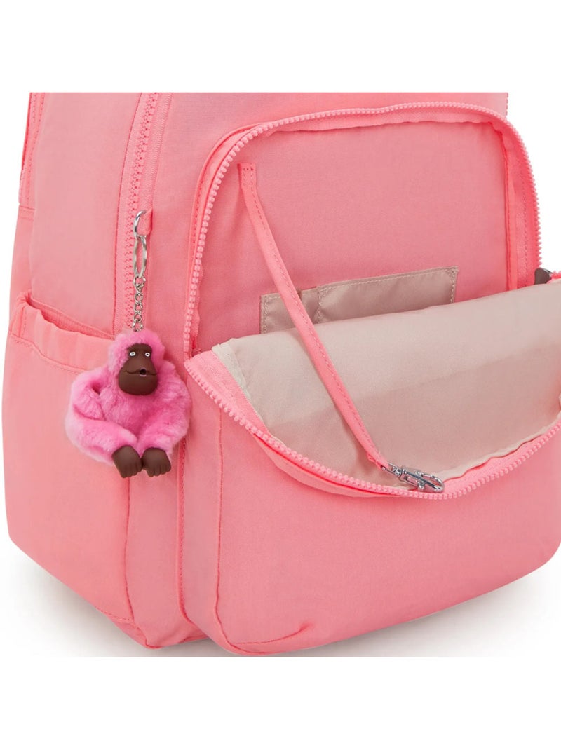 Sac à Dos Kipling Seoul College Extra Coral 44 CM - Poche pour ordinateur Corail - Kiabi